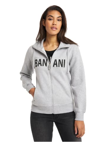 Bruno Banani Sweatjacke MADISON in Hellgrau / Melange