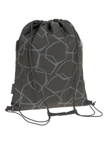 Bold School String Bag Edges grey in grau