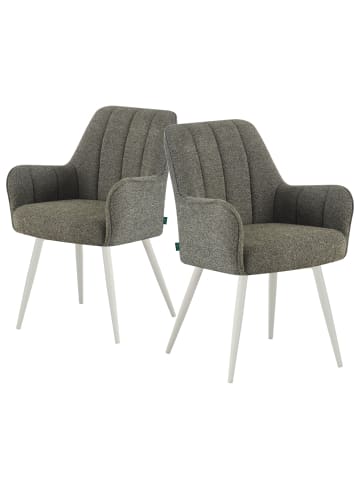 DUBI Möbel 2er-Set: Drehstuhl THOMAS-MAJA in Grün - (B)58 x (H)87 x  (T)62 cm