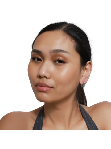 Steel_Art Ohrstecker Frauen Caius silberfarben poliert in silberfarben poliert