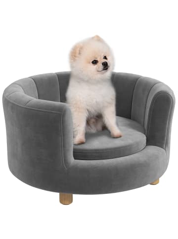 Pawhut Hundesofa Grau 65B x 64T x 37H cm