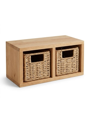 relaxdays 3x Wandregal in Natur - (B)31 x (H)16 x (T)18 cm