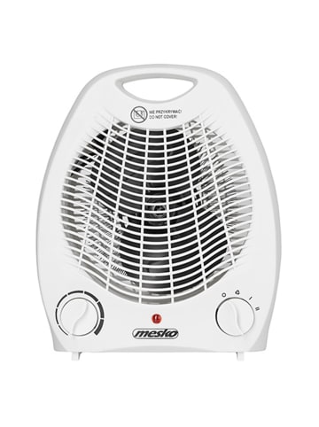 mesko Mesko MS 7719 Heizlüfter mit 2 Heizstufen - 2000 W, Weiß in Weiß