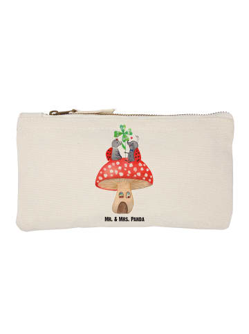 Mr. & Mrs. Panda Schminktasche Marienkäfer Fliegenpilz ohne Spruch in Weiß