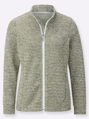 WITT WEIDEN Strickfleece-Jacke in schilf-meliert