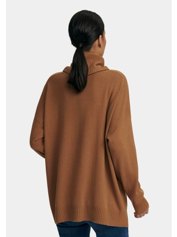 PETER HAHN Pullover cashmere in camel-melange