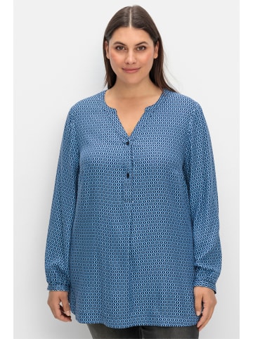 sheego Tunika in tiefblau-gemustert