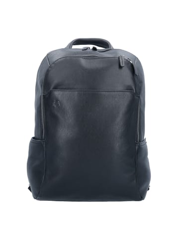 Piquadro Black Square Rucksack Leder 39 cm Laptopfach in nero