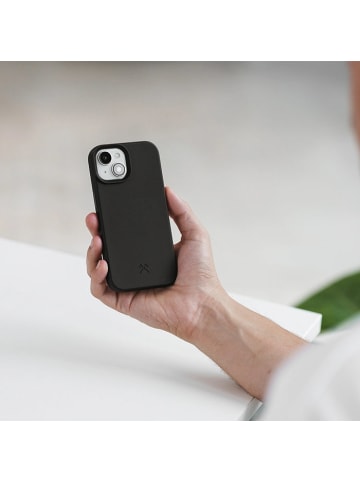 Apple Woodcessories Bio Case, Cover, Apple, iPhone 15 Plus, 17 cm (6.7"), Schwarz