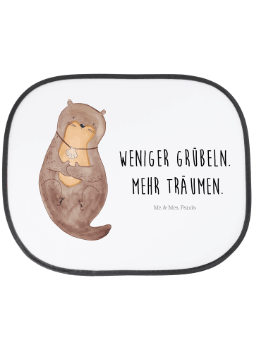 Mr. & Mrs. Panda Sonnenschutz Auto Otter Muschel mit Spruch in Weiß