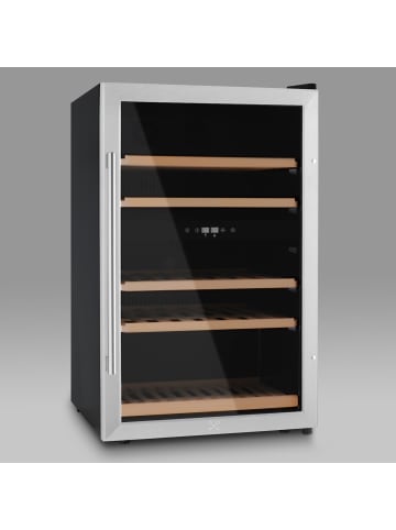 Les Petits Champs Weinkühlschrank Dual Zone 53 Flaschen CAVCD53 Silber Energieklasse G