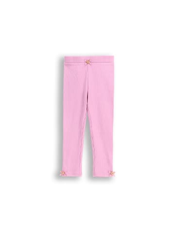 Coccodrillo Gerippte Leggings mit langem Bein in rosa