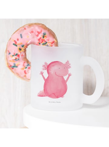 Mr. & Mrs. Panda Glas Axolotl Hurra ohne Spruch in Transparent