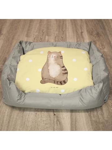 Mr. & Mrs. Panda Katzenkorb Katze Sitzen ohne Spruch in Gelb Pastell