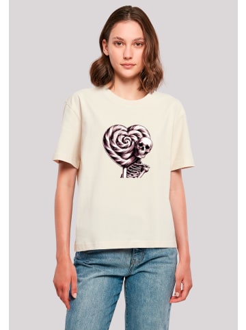 F4NT4STIC Tee Süße Süßigkeiten Herzform Liebe in Whitesand