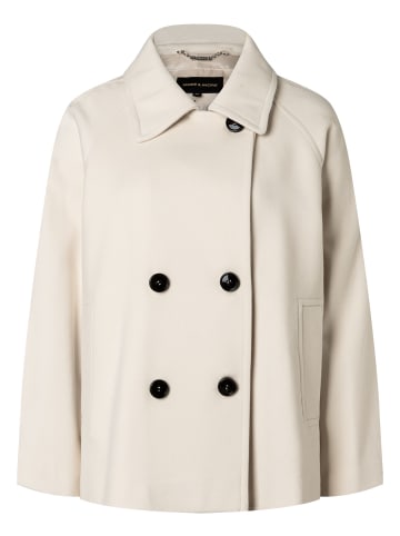 More & More kuschelige, ausgestellte Jacke in powder creme