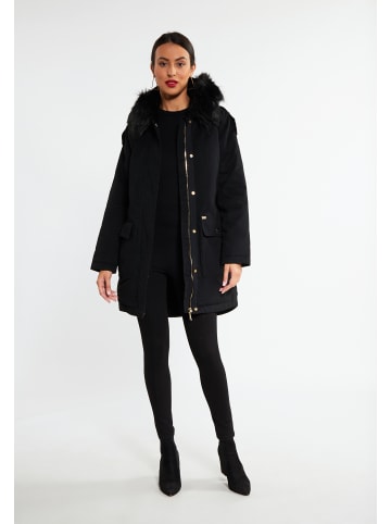 faina Damen Winterparka in Schwarz