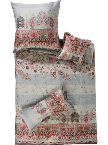 Bassetti Fein Satin Bettwäsche Correggio V7 in silber