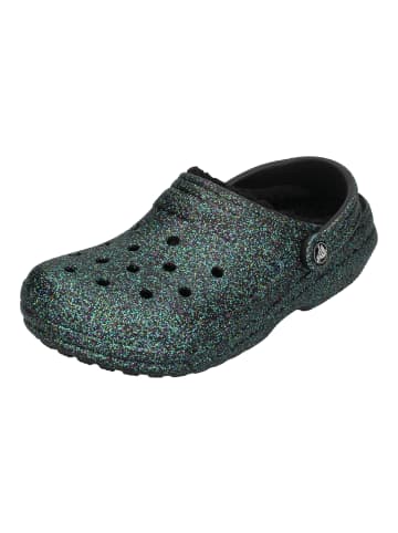 Crocs Clogs Classic Glitter Lined Clog in schwarz