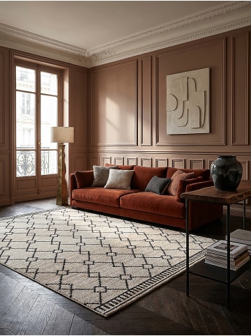 KADIMA DESIGN Teppich Kurzflor Strapazierfähig PERRAN Berber Wohnzimmer Wohnlich in Weiß