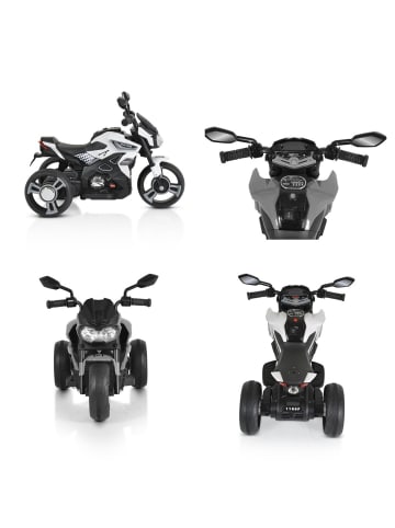 Moni Kinder Elektromotorrad Colombo in weiß
