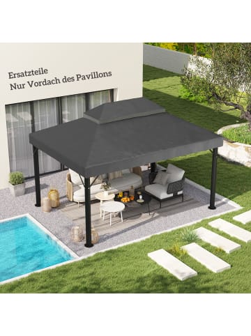 Outsunny Pavillon Ersatzdach 400L x 300B cm Dunkelgrau