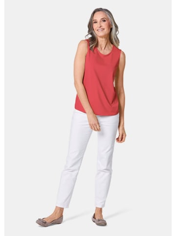 GOLDNER Kurzgröße:  Gepflegtes Top in formstabiler Ware in koralle