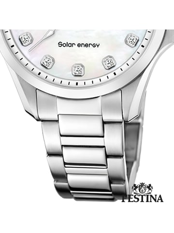 Festina Analog-Solaruhr Festina Solar Energy silber mittel (ca. 34mm)