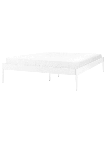 Beliani Doppelbett VAURS in Weiß - (W) 167 x (H) 38 x (L) 206 cm