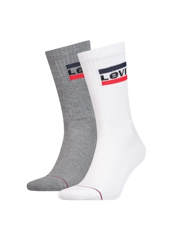 Levi´s Socken 2er Pack in Weiß/Grau