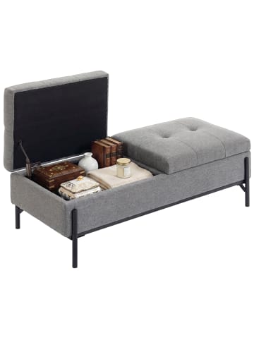 HOMCOM Sitzbank-117L x 50B x 44H cm-Grau