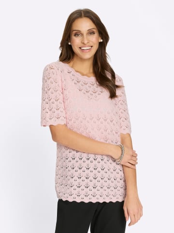 WITT WEIDEN Ajour-Pullover in hellrosé