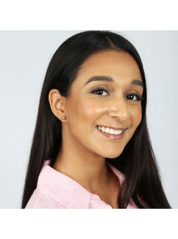 Lucardi 375 Gold Ohrringe Rund