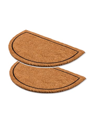 Astra Fußmatte halbrund COCO SMART HR 2ER SET 2 in Ecrue