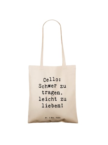 Mr. & Mrs. Panda Jutebeutel Spruch Zeichenllo Liebe mit Spruch in Creme