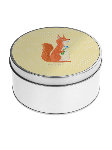 Mr. & Mrs. Panda Dose Eichhörnchen Blume ohne Spruch in Gelb Pastell