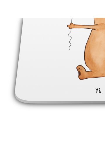 Mr. & Mrs. Panda Glasuntersetzer Igel Luftballon ohne Spruch in Weiß