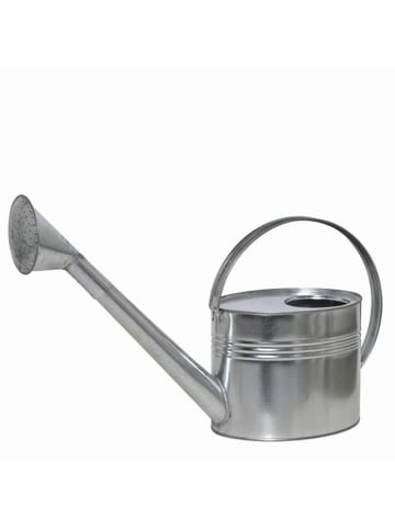 Siena Garden Gießkanne mit Brause, 7 Liter, verzinkt in silber