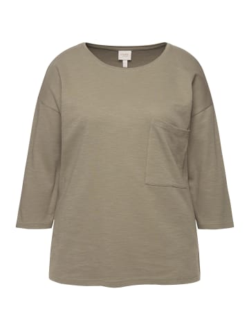 Ulla Popken Shirt in stein grau
