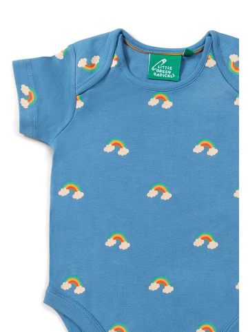 Little Green Radicals Organic Baby Bodysuit Set 2 Pack in Blue