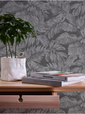 A.S. Création Tapete Jungle Dream in Anthrazit 