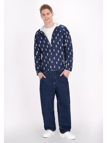 MO Men Jacket in Navy White