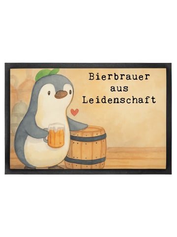 Mr. & Mrs. Panda Bodenvorleger Bierbrauer Leidenschaft Design mi... in Weiß