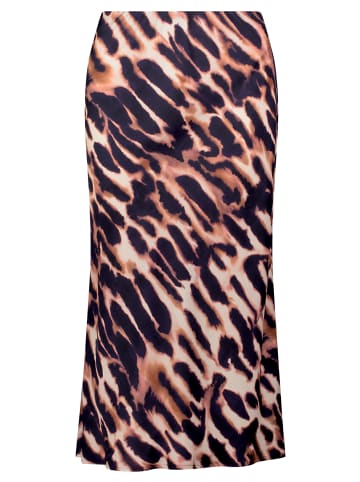 Betty Barclay Satinrock unifarben in Dark Blue/Rosé