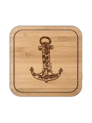 Mr. & Mrs. Panda Untersetzer Anker Blau ohne Spruch in Transparent