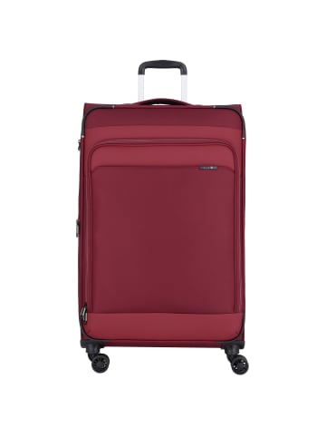 D&N Travel Line 9504 4 Rollen Trolley L 76 cm mit Dehnfalte dark red