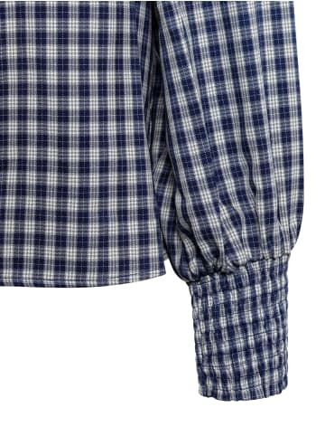 NÜMPH Bluse Nuali in marine weiß