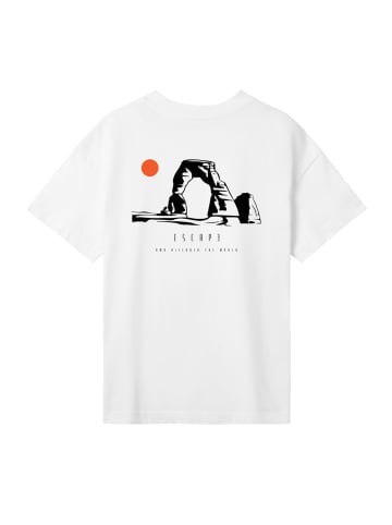 F4NT4STIC T-Shirt Escape Discover the World Savannah in off-white