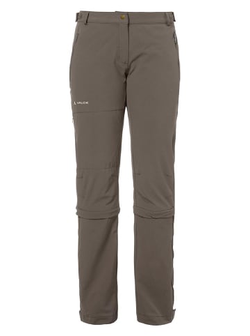 Vaude Hose Farley Stretch Capri T-Zip I in Braun