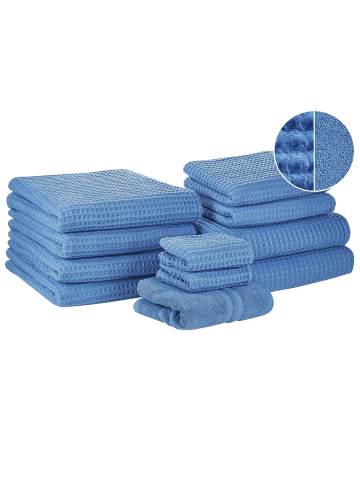 Beliani 1 Handtuch AREORA in Blau